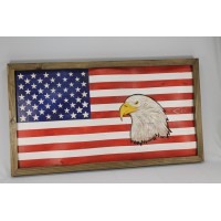 3D Flag with Eagle
