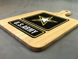 Army Logo Serving Board