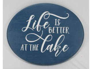 Life is Better at the Lake (Oval)